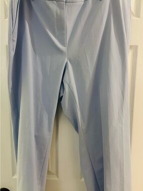 Talbots Women's Light Blue Cropped Dress Pants